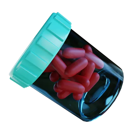 Pills Bottle  3D Icon