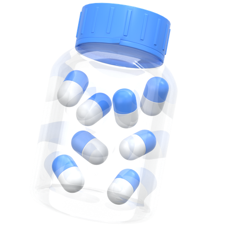 Pills bottle  3D Icon