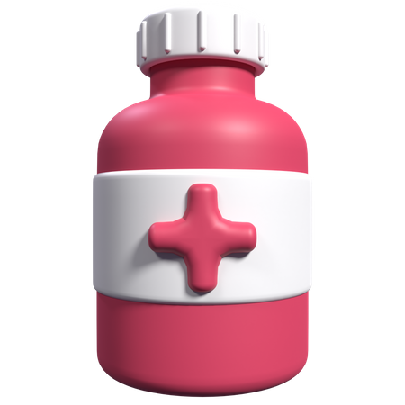 Pills Bottle  3D Icon