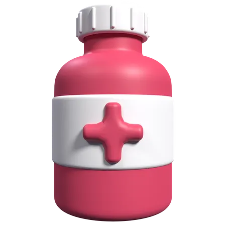 Pills Bottle  3D Icon