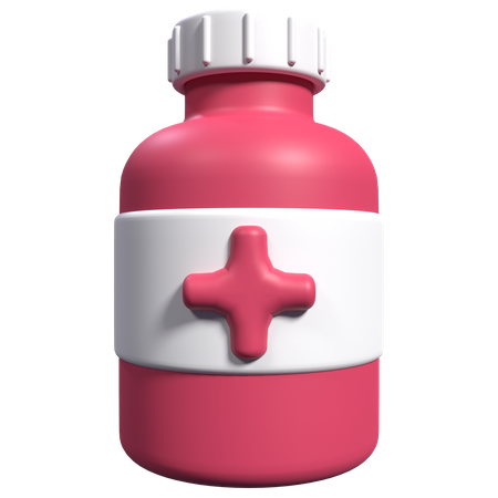 Pills Bottle  3D Icon