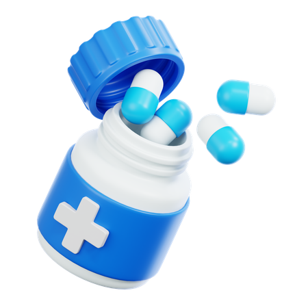 Pills Jar  3D Icon