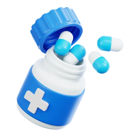 Pills Jar  3D Icon