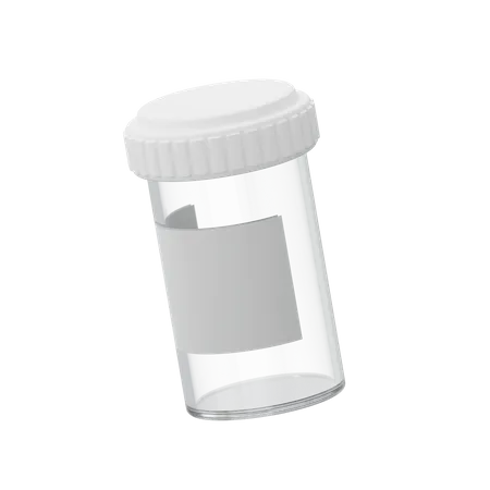 Pills Jar  3D Illustration