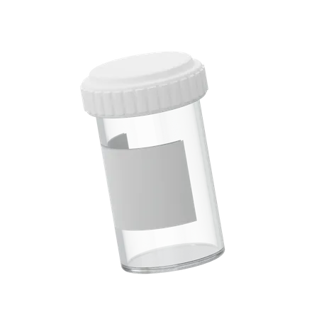 Pills Jar 3D Illustration
