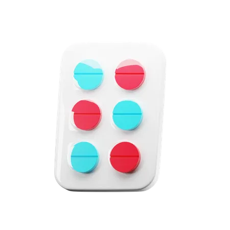 Pills Pack  3D Icon