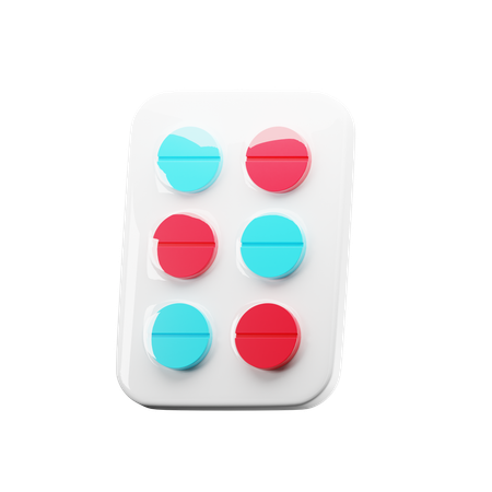 Pills Pack  3D Icon