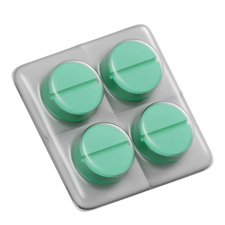 Pills Pack  3D Icon