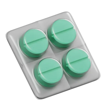 Pills Pack  3D Icon