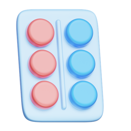 Pills Pack  3D Icon