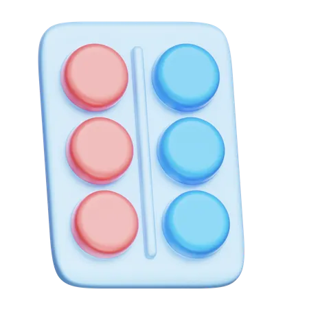 Pills Pack  3D Icon