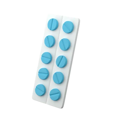 錠剤の包み  3D Icon