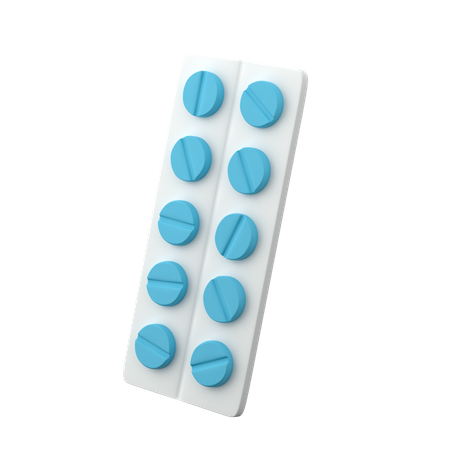 Pills Packet  3D Icon