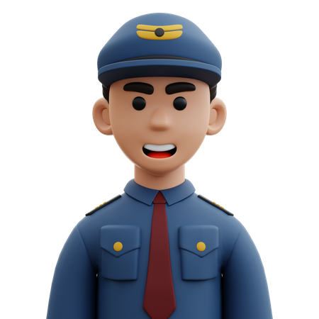 Pilot  3D Icon