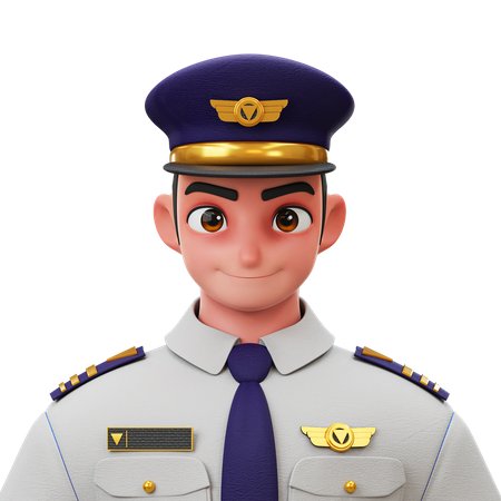 Pilot 3D Illustration