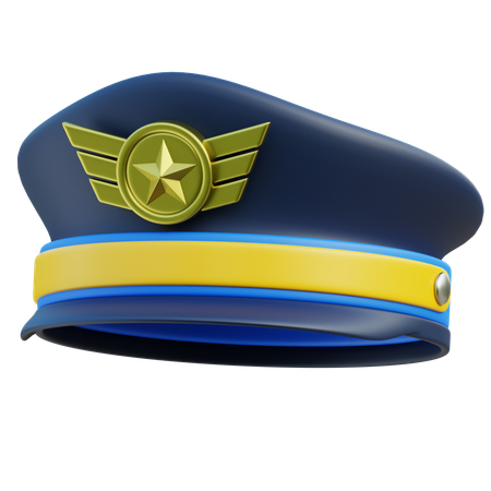 Pilot Hat  3D Icon