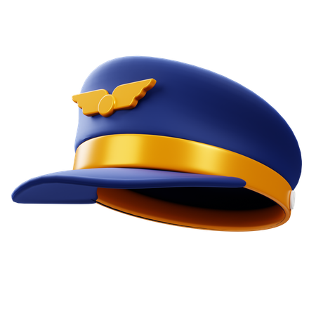 Pilot Hat  3D Icon
