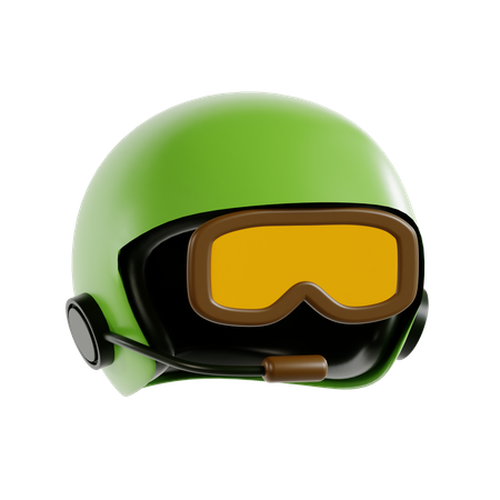 Pilot Helmet  3D Icon