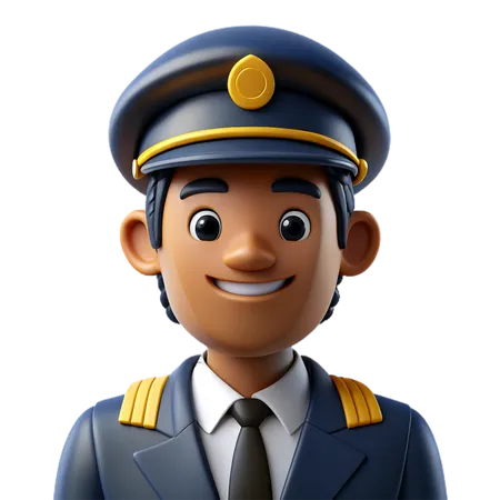 Pilote  3D Icon