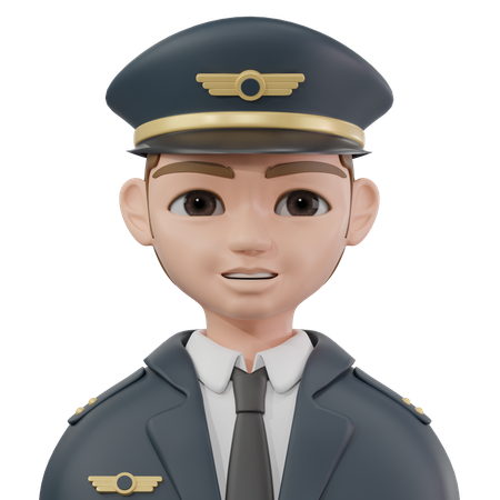 Pilote  3D Icon