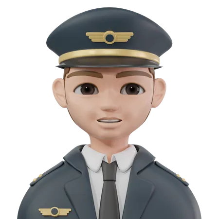 Pilote  3D Icon