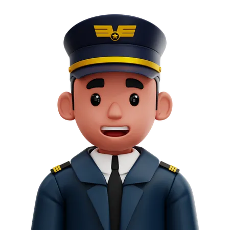 Pilote  3D Icon