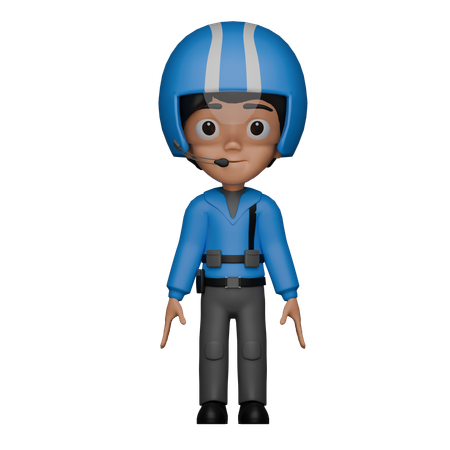 Pilote  3D Icon