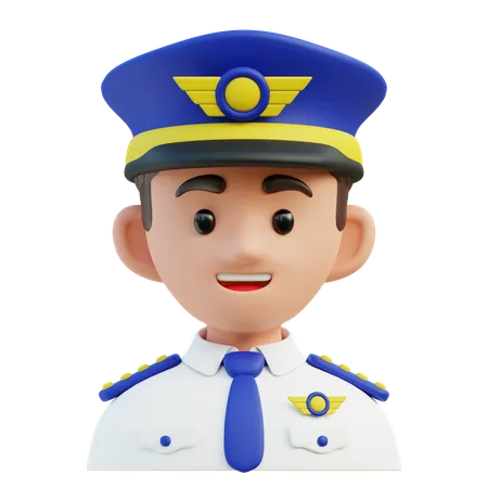 Pilote  3D Icon