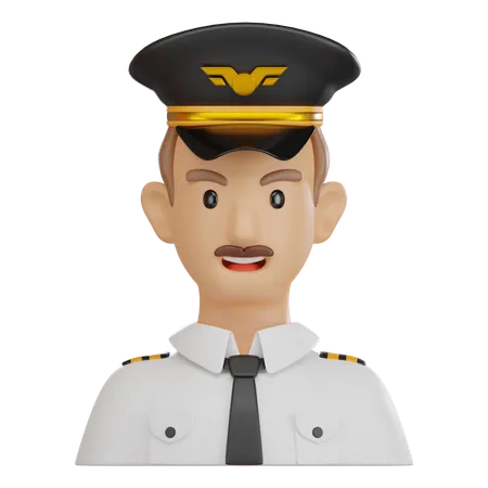 Pilote  3D Icon