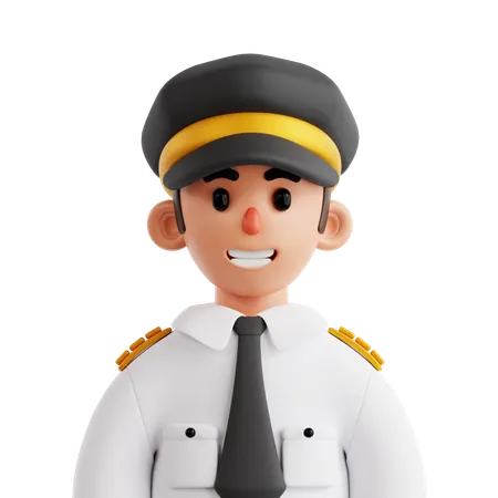 Pilote  3D Icon