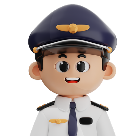 Pilote  3D Icon