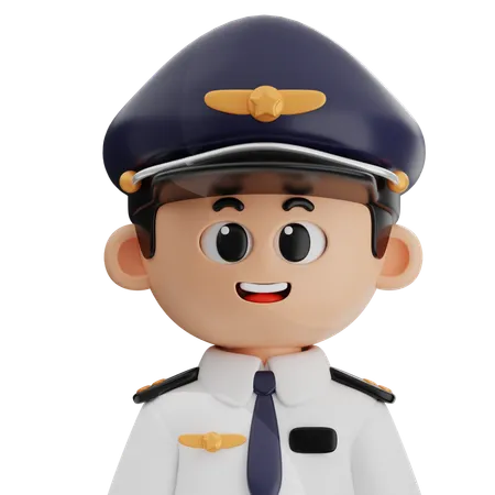 Pilote  3D Icon