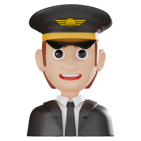 Pilote  3D Icon