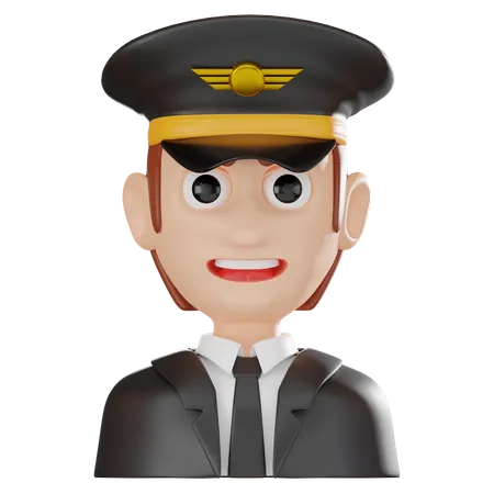 Pilote  3D Icon