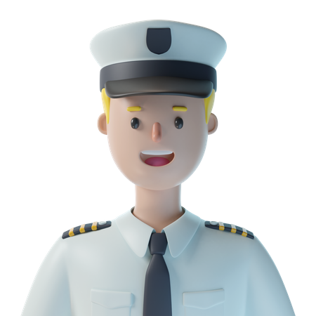 Pilote  3D Illustration