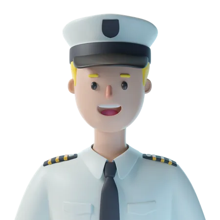 Pilote  3D Illustration