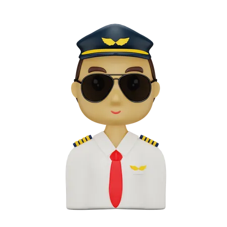 Pilote  3D Icon