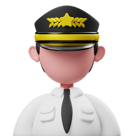 Pilote  3D Icon