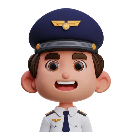 Pilote  3D Icon