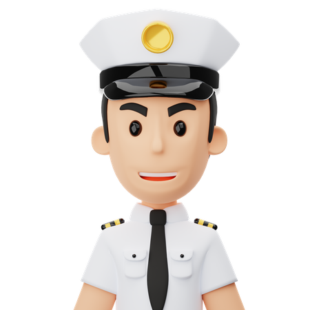 Pilote  3D Icon