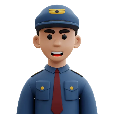 Pilote  3D Icon