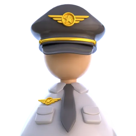 Pilote d'avion  3D Icon