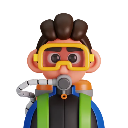 Pilote de plongée  3D Icon