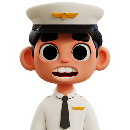 Pilote emoji  3D Icon