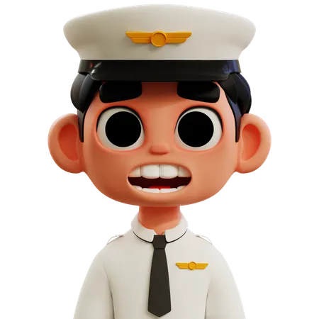 Pilote emoji  3D Icon