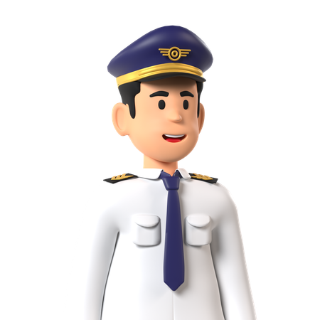 Piloto  3D Icon