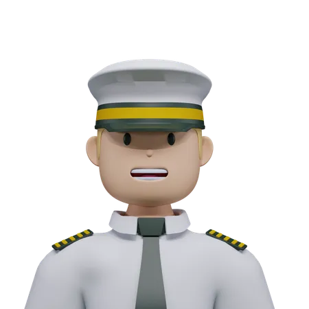 Piloto  3D Icon