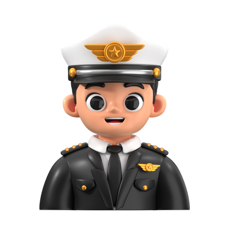 Piloto  3D Icon