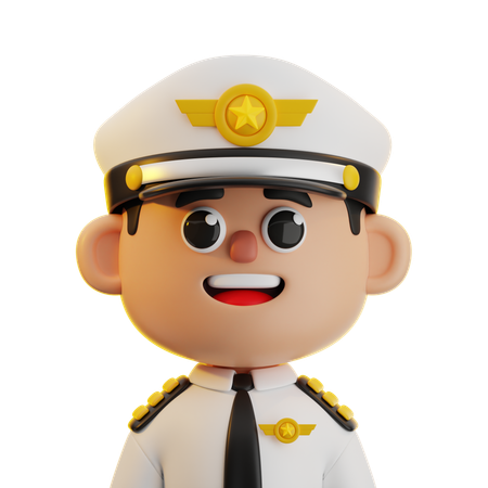Piloto  3D Icon