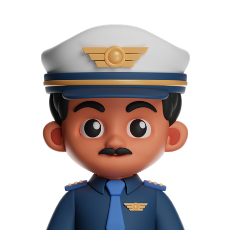 Piloto  3D Icon